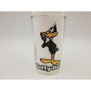 1976 Warner Bros DAFFY DUCK Glass Swanky Swig Type Looney Tunes